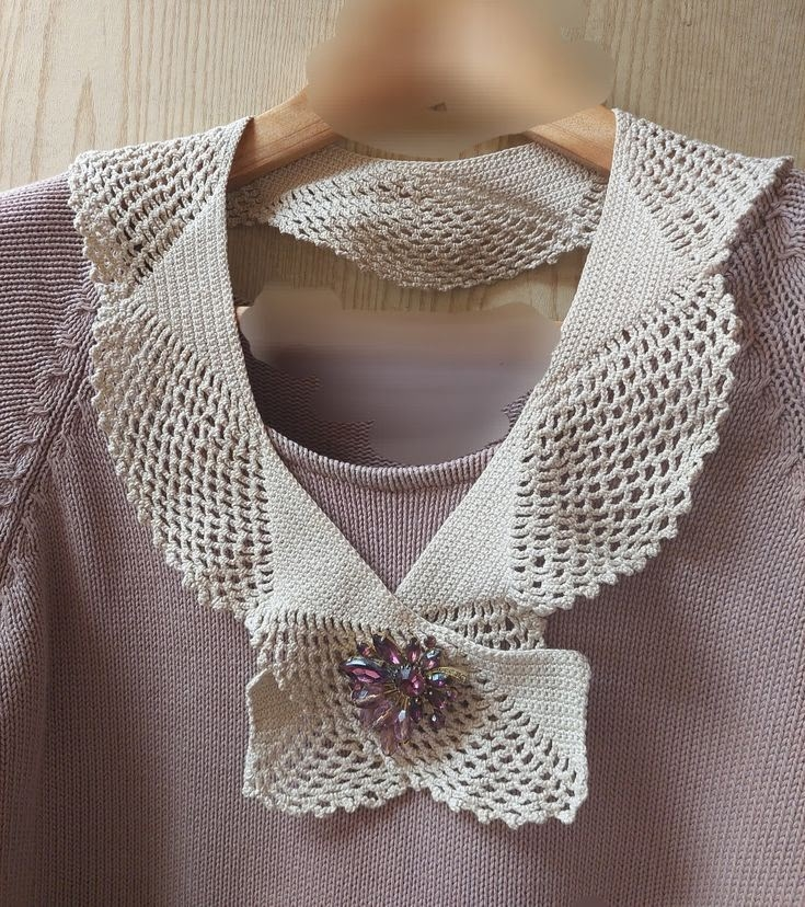 жабо крючком