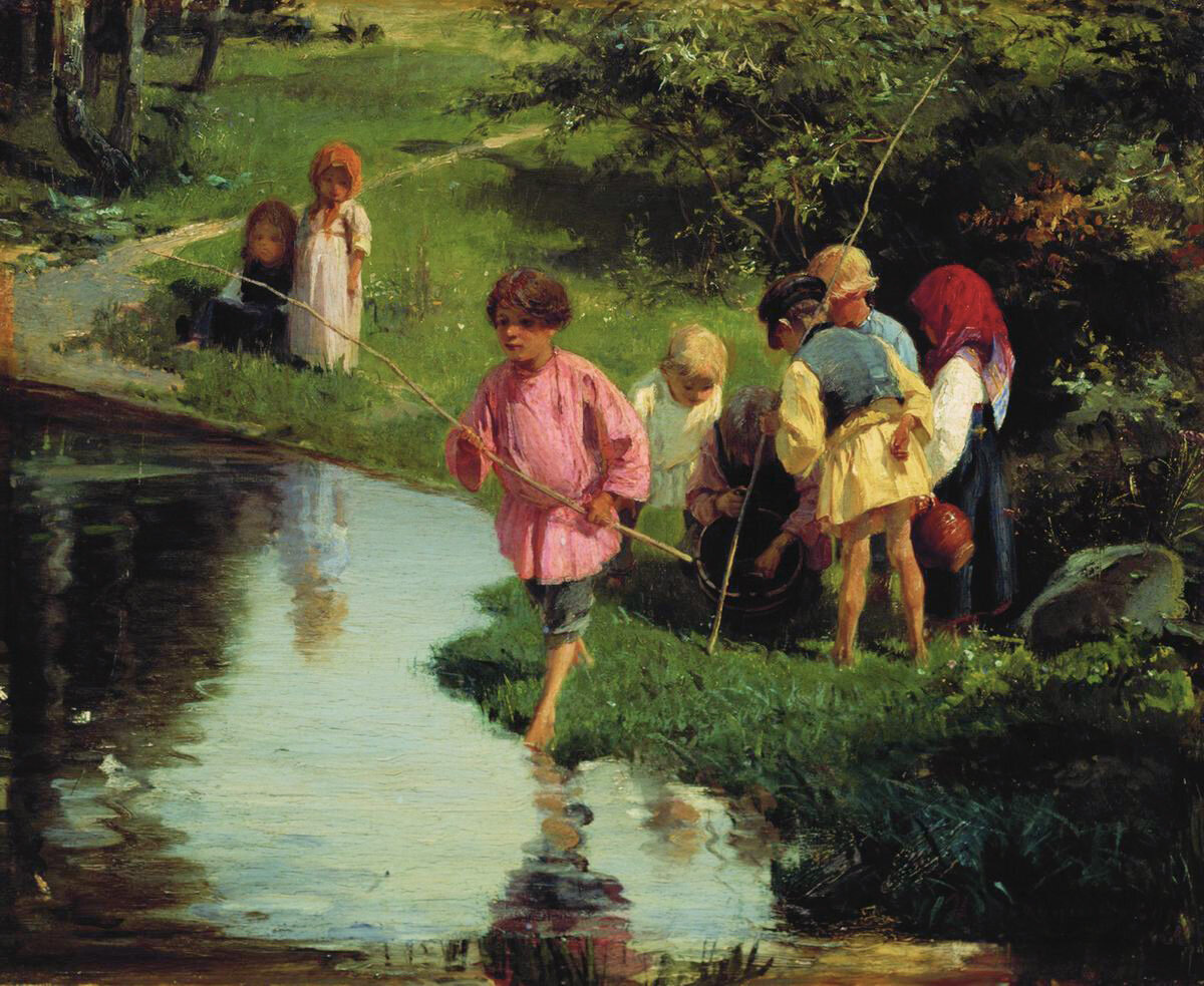 И. М. Прянишников. Дети на рыбалке. 1882.