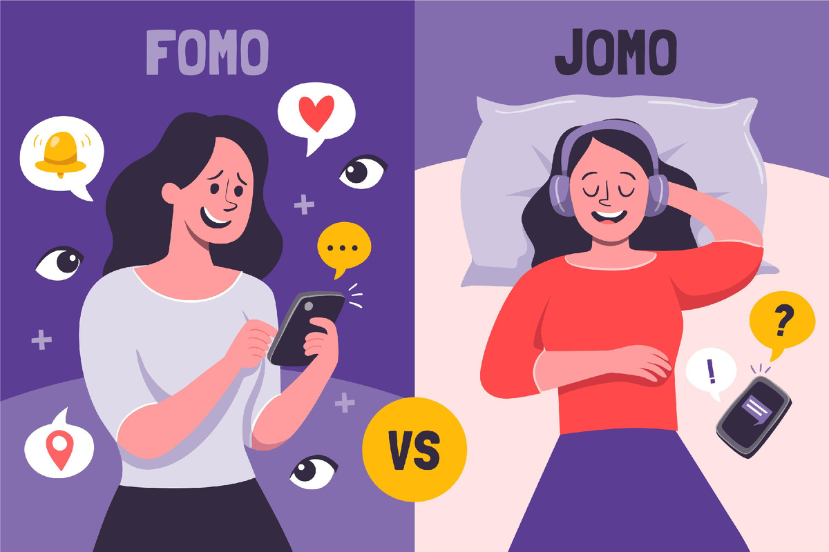 Кира и Ира с freepik.com узнали разницу между FOMO и JOMO