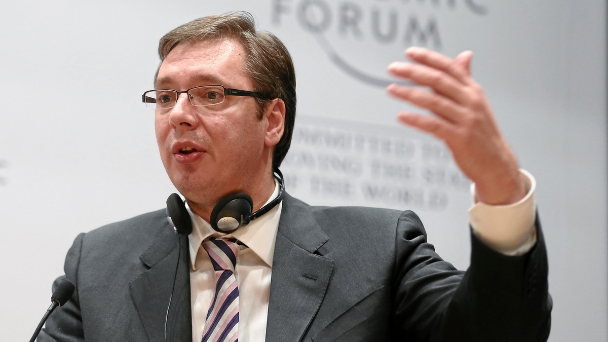     Президент Сербии Александр Вучич   
(cc) World Economic Forum