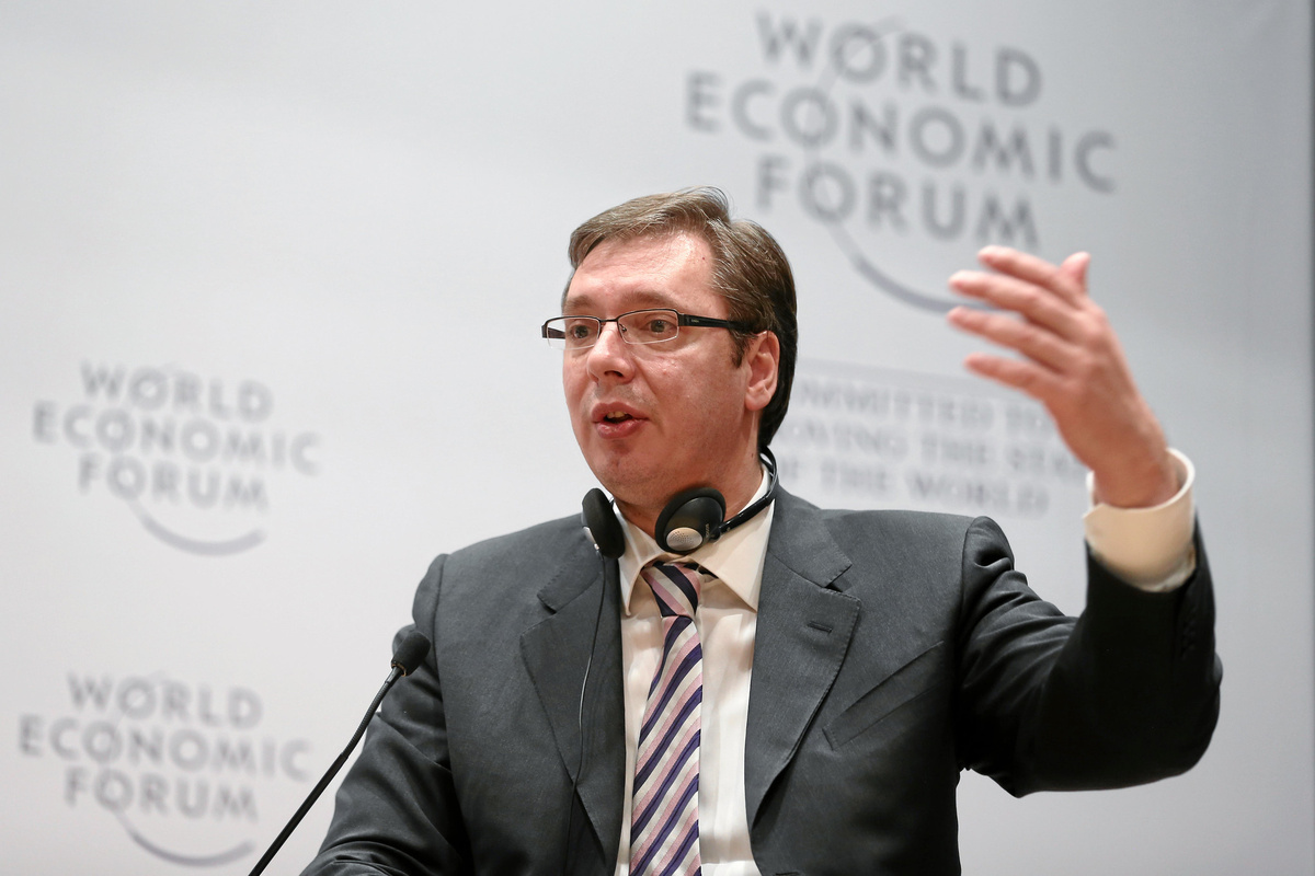     Президент Сербии Александр Вучич   
(cc) World Economic Forum