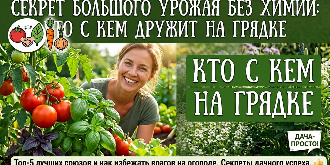 Растения-компаньоны: кого с кем сажать, чтобы урожай вырос в 2 раза без химии