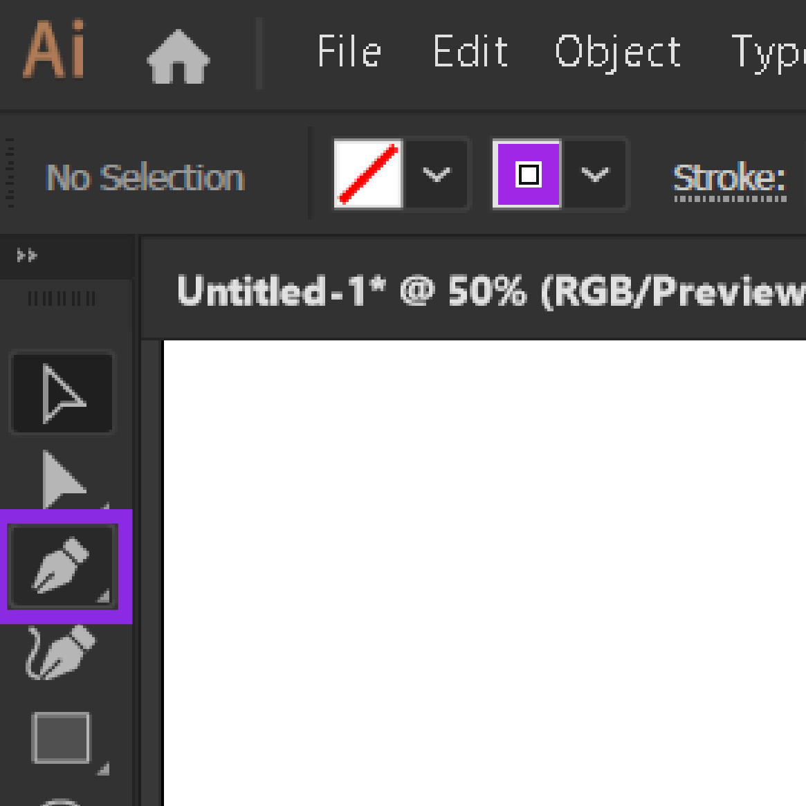 Pen Tool на панели инструментов. Горячая клавиша — P.