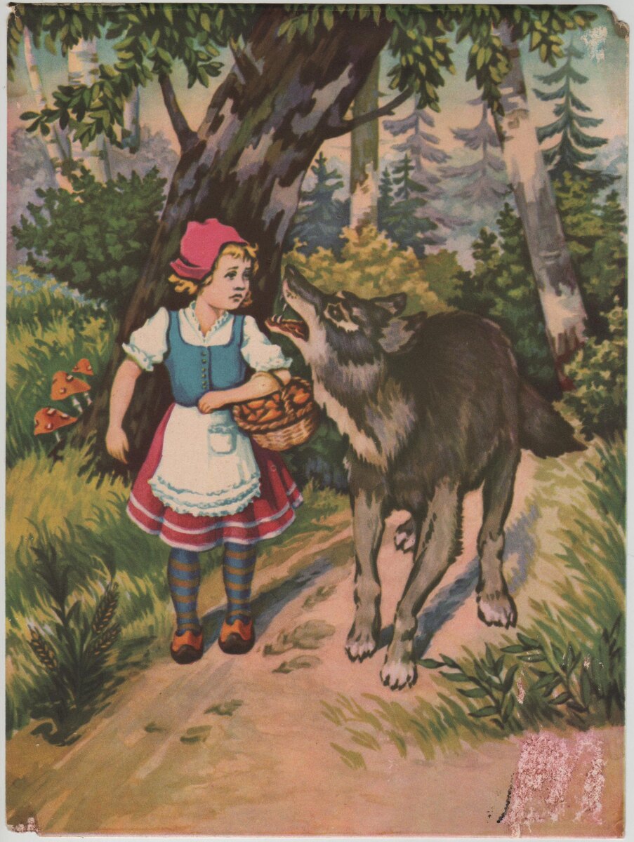 Иллюстрация без ретуши, оцифрованная в сканере