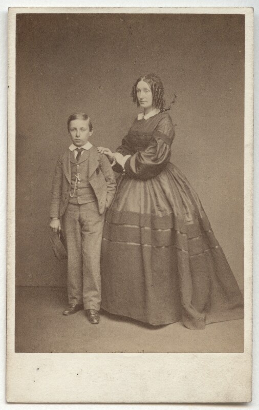 John Henry Wellington Graham Loftus, 4th Marquess of Ely; Jane Loftus (née Hope-Vere), Marchioness of Ely by John & Charles Watkins, published by Mason & Co (Robert Hindry Mason) albumen carte-de-visite, circa 1860 NPG x134191