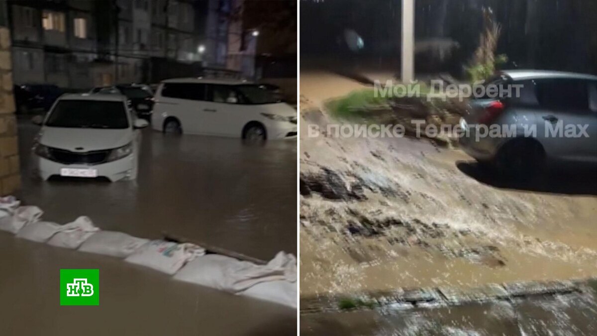    В Дербенте на федеральную трассу сошли селевые потоки