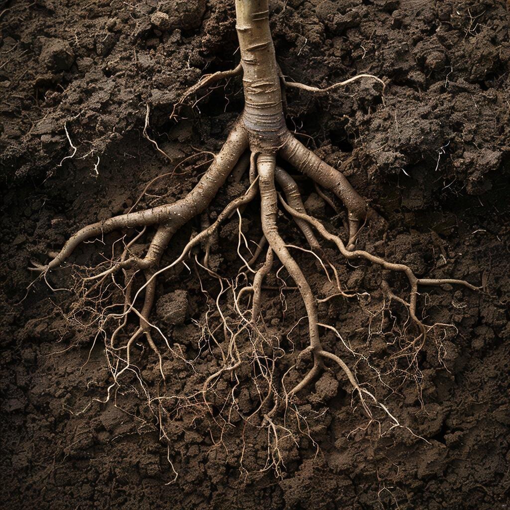 Иллюстрация корней дерева