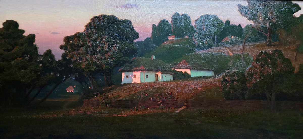 "Вечер на Украине". 1878 г., А.Куинджи, из экспонатов выставки