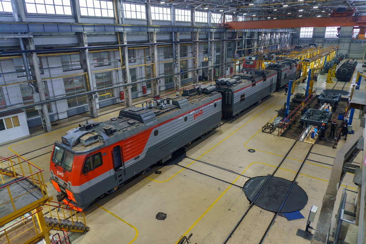 Обслуживание электровозов в одном из сервисных депо в периметре ГК «ЛокоТех». Источник: ГК «ЛокоТех»