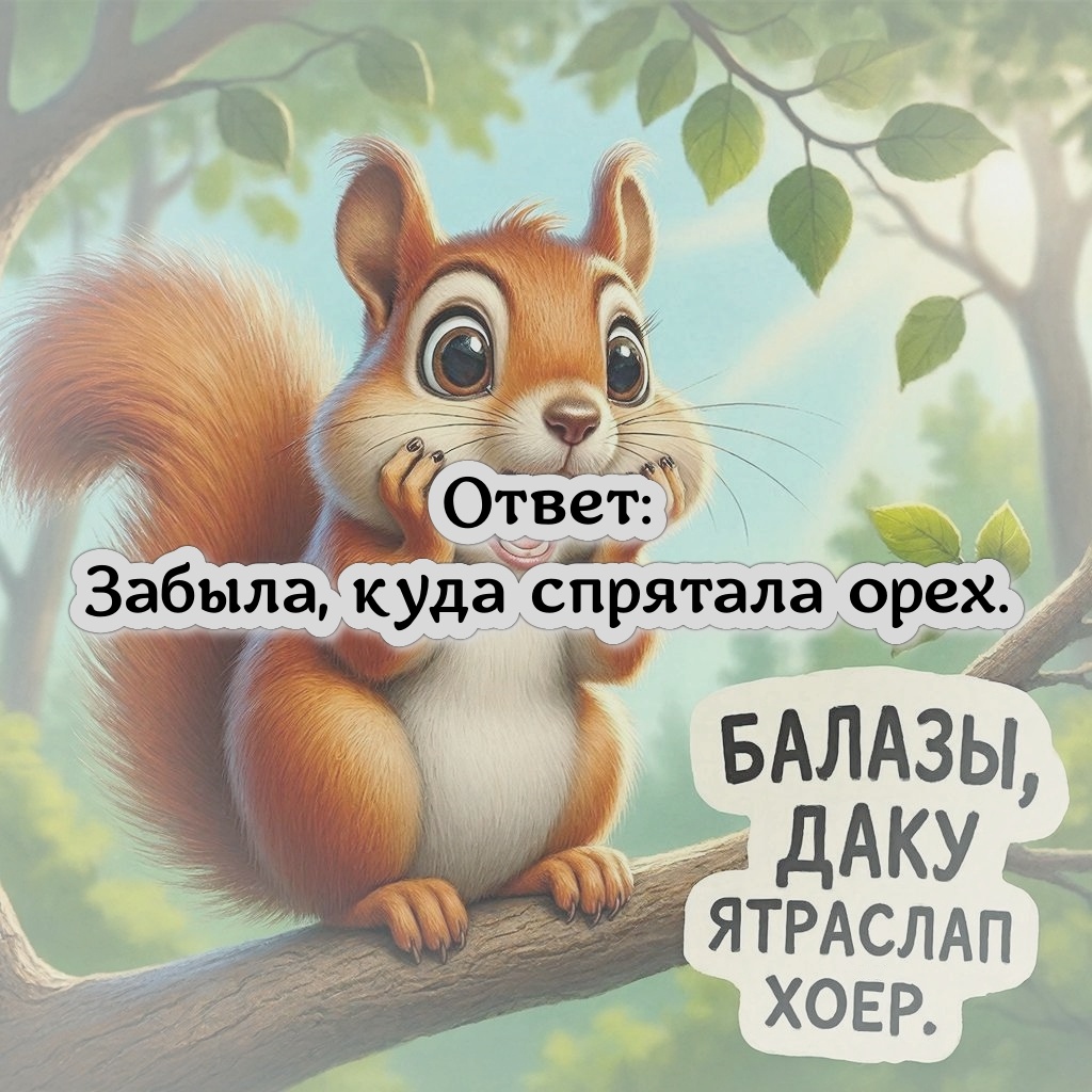 Забыла, куда спрятала орех.