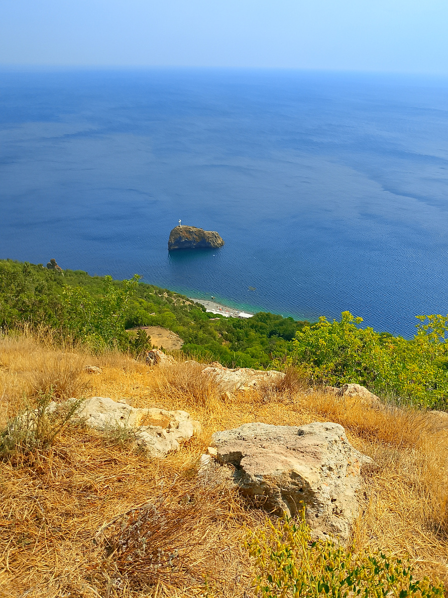 Вид на Георгиевскую скалу