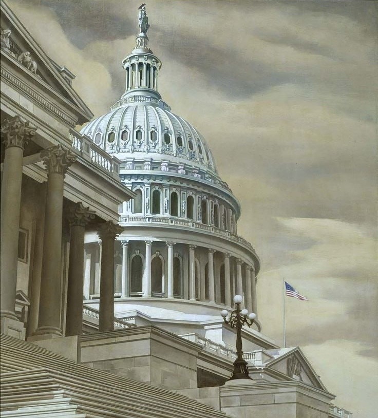    Чарльз Шилер. Капитолий. Фрагмент. 1943