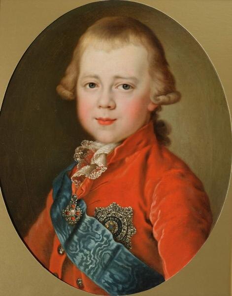 Константин в детстве, неизв.худ., 1791 /фото с сайта https://rusmuseumvrm.ru/