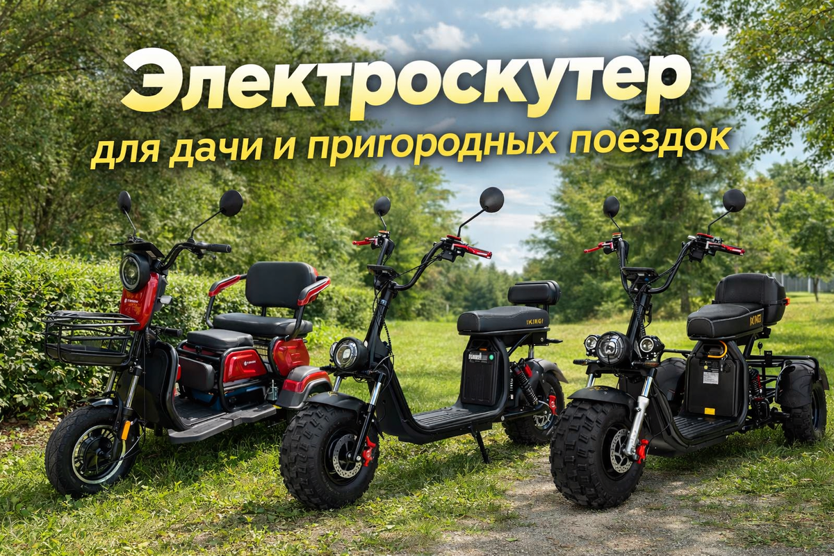 До магазина, до грядок, до соседей. Рассказываем, какой электроскутер не застрянет в грунтовке и переживет дачные будни.