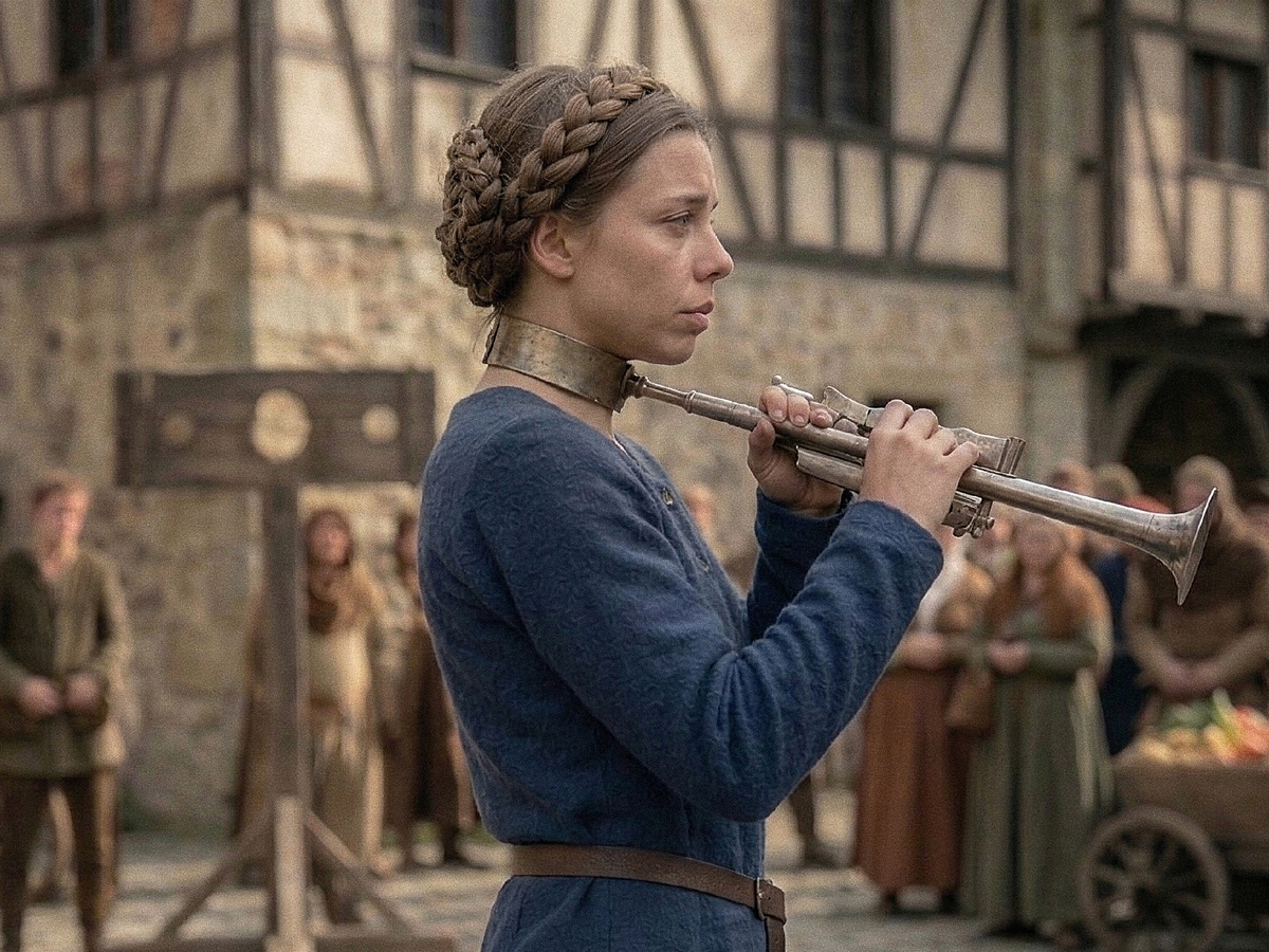 В музее Ротенбург-об-дер-Таубера хранится несколько сохранившихся экземпляров «шандфлёте» XVII века. Иллюстрация Эпос Клио, CC BY 4.0