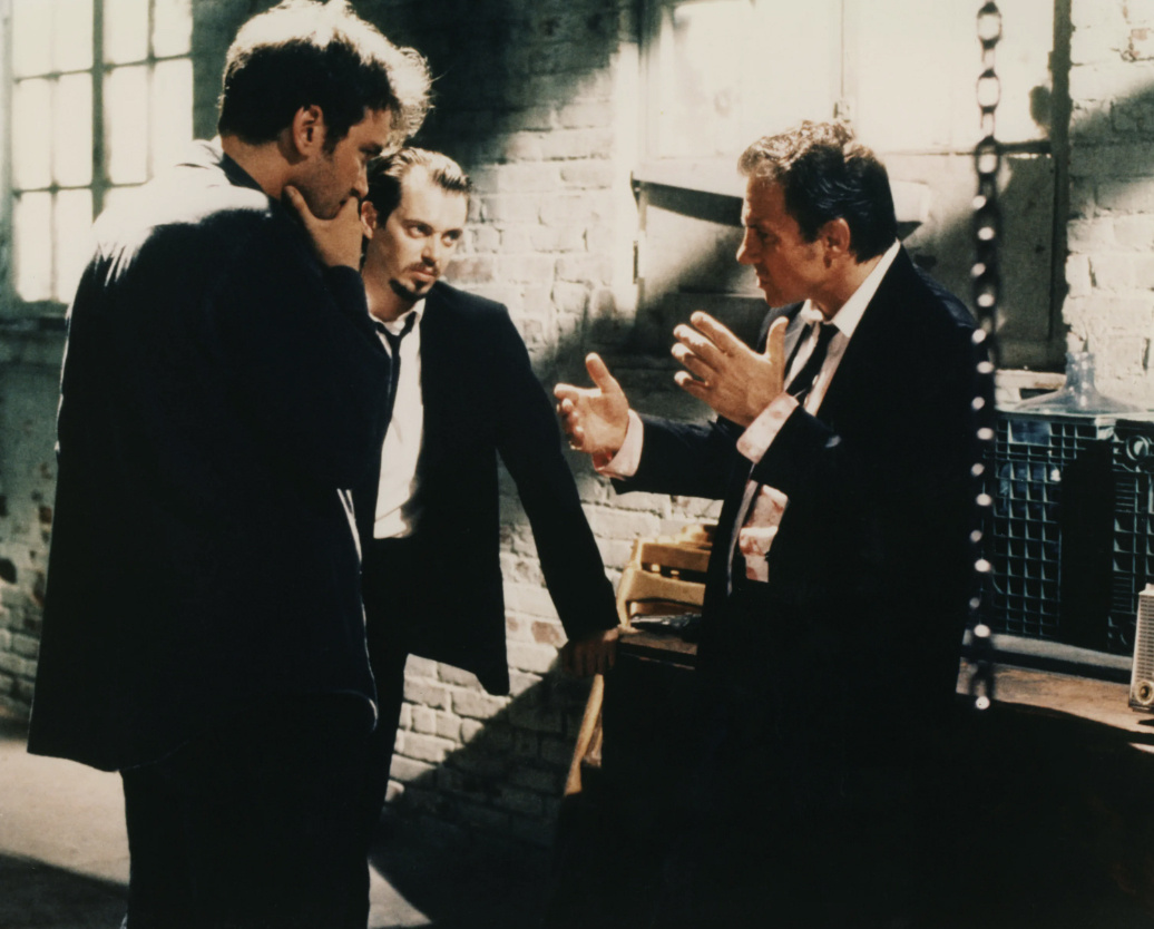 Харви Кейтель на съемках "Бешеных псов" (1992)