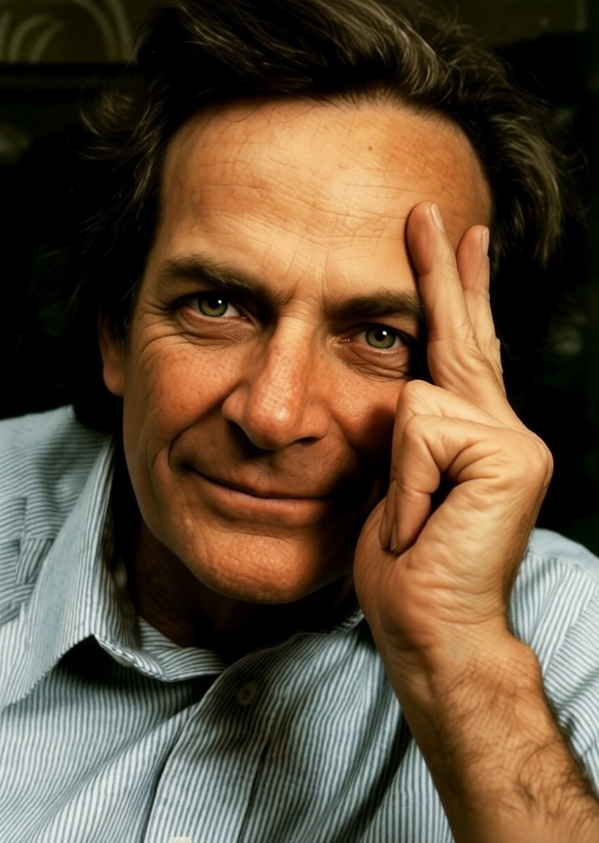 Ричард Фейнман (1918–1988) — американский физик‑теоретик, лауреат Нобелевской премии 1965 года за фундаментальные работы по квантовой электродинамике. Он создал диаграммы Фейнмана и внёс значительный вклад в развитие теоретической физики, а также известен как автор популярных «Фейнмановских лекций по физике».

