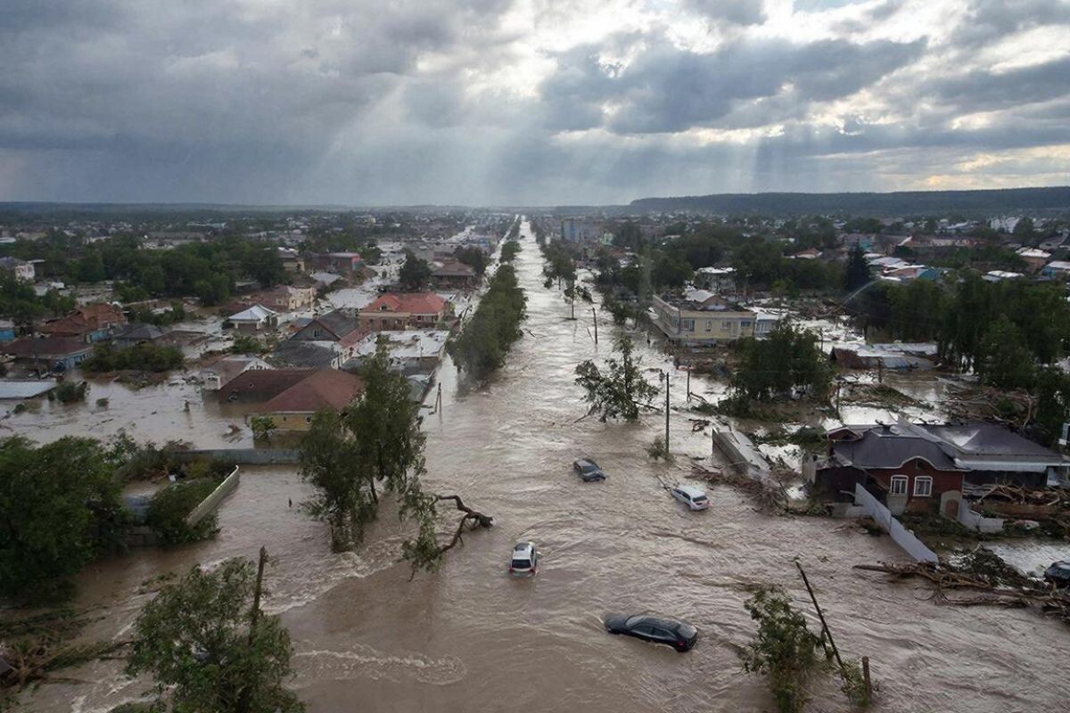 Наводнение в Дагестане. Фото: tvkrasnodar.ru