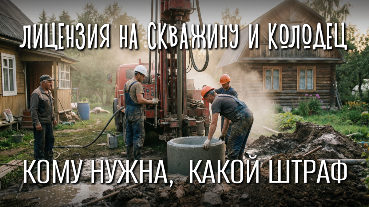 Лицензия на скважину и колодец