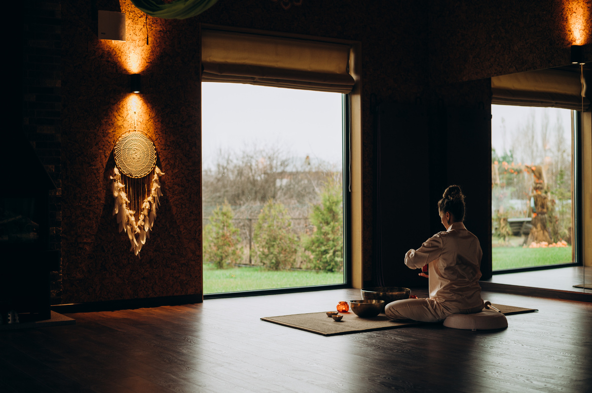 Юлия Беллавита в ретрит-центре Шавасана