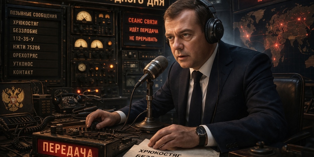 "Хрюкостяг" и "Беззлобие": Дмитрий Медведев, «Радиостанция Судного дня» и Секрет, окутанный полувековой интригой