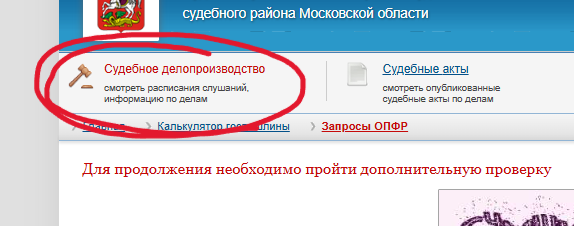 Это скрин с сайта мировых судей для проверки себя на наличие исков и суд.приказов.