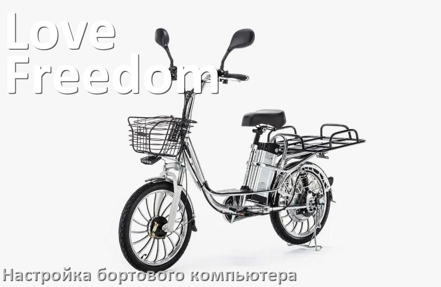 
Как на электровелосипеде Love Freedom настроить бортовой компьютер