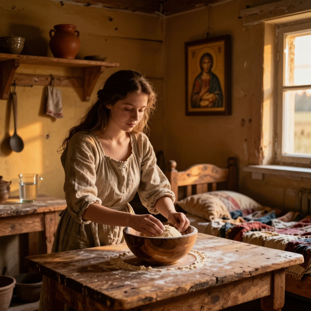 Хлеб — кормилец: как пекли караваи в крестьянской избе XVIII века