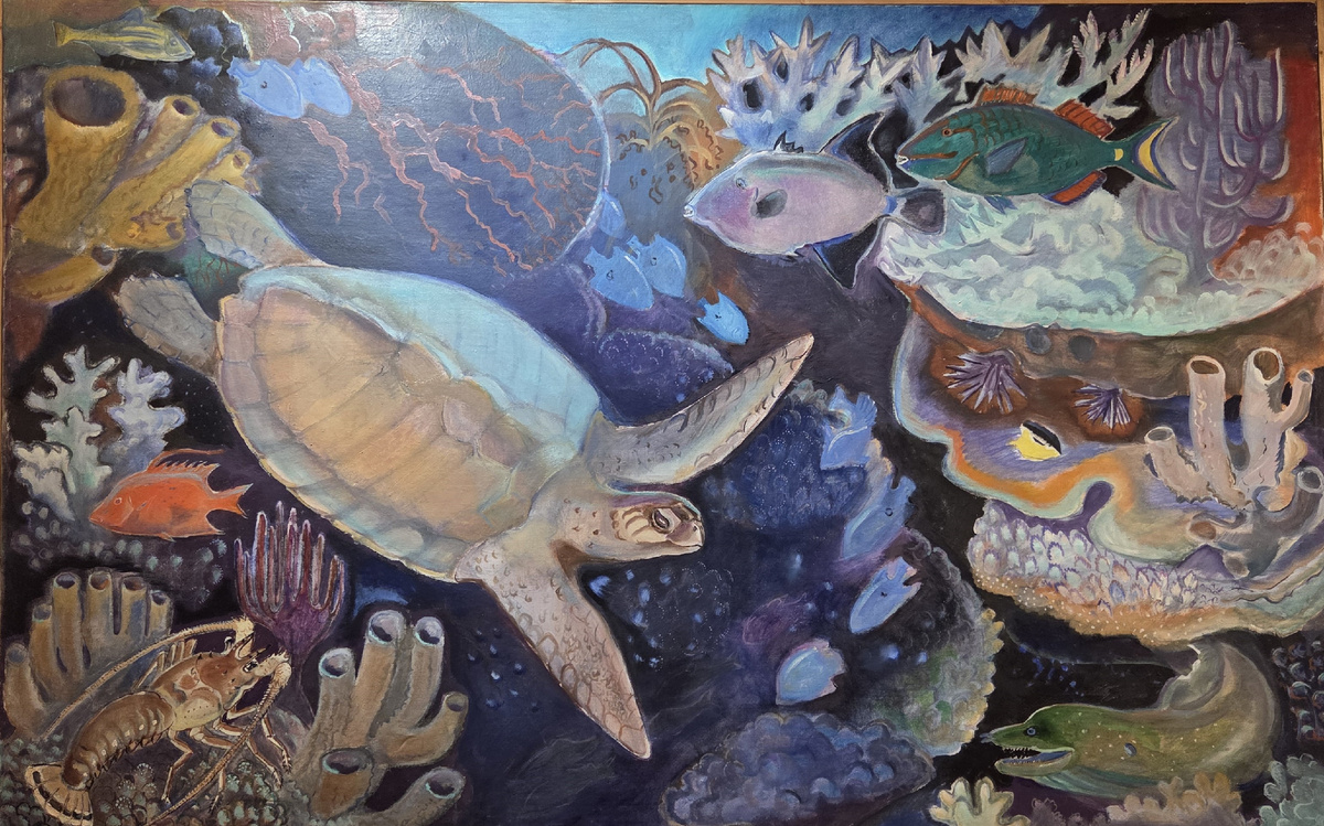 Белашов А.М. Морская черепаха. Куба. 2001 холст, масло