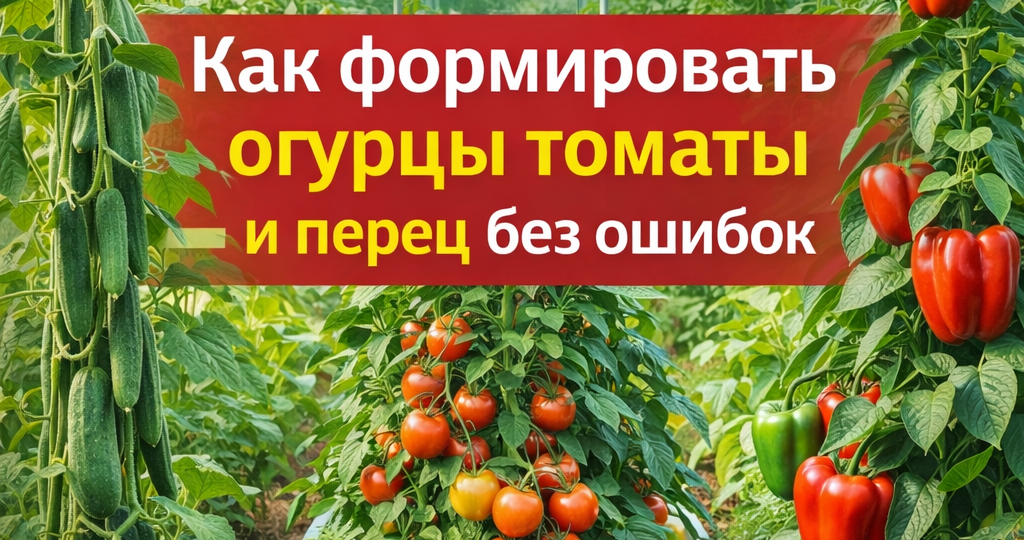 Как правильно формировать томаты огурцы и перец в теплице без потери урожая