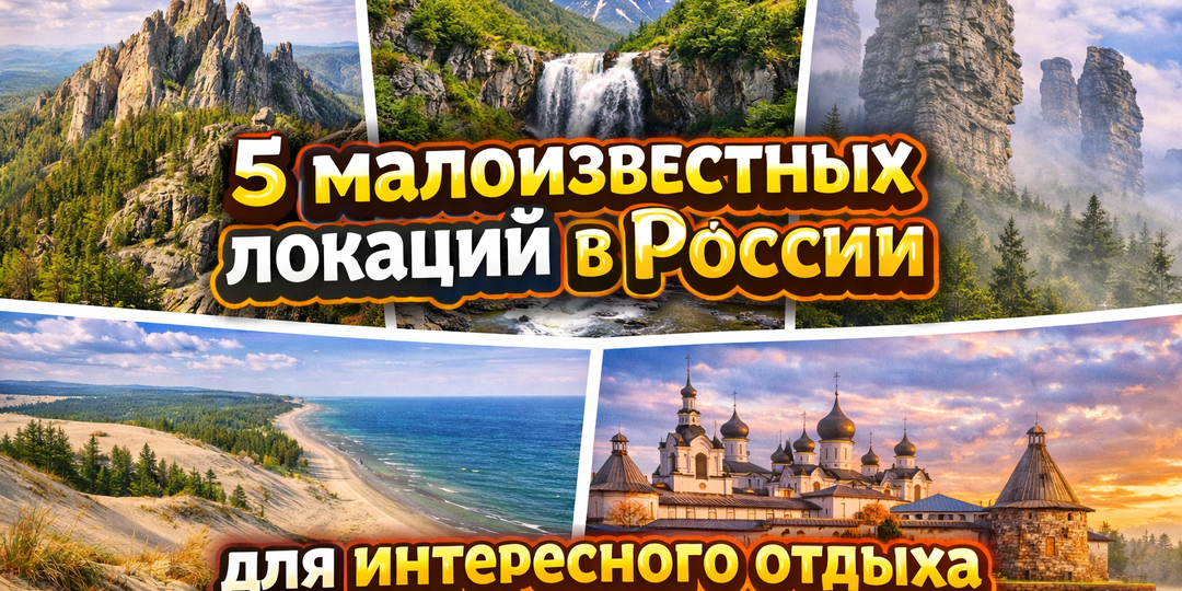 ТОП-5 малоизвестных маршрутов для интересного отдыха в России. Часть 2.