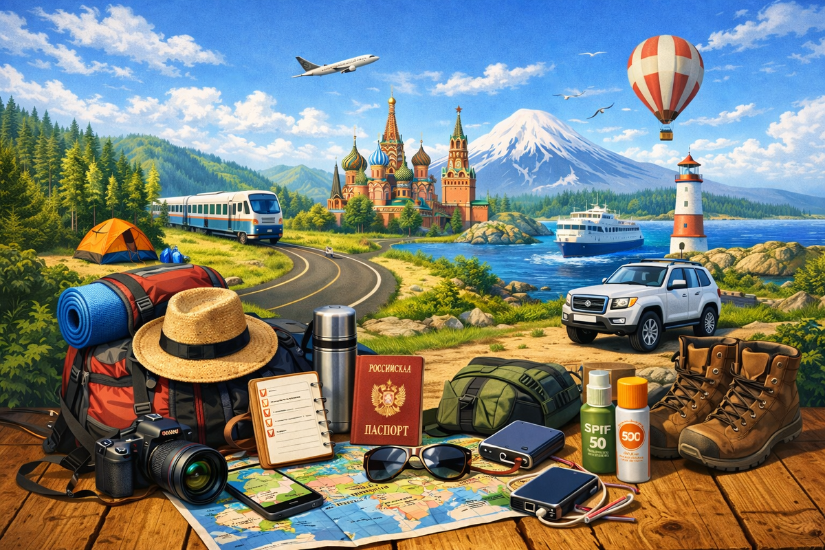 Лето 2026 без сюрпризов: что взять в поездку по России (дожди, жара, клещи) 