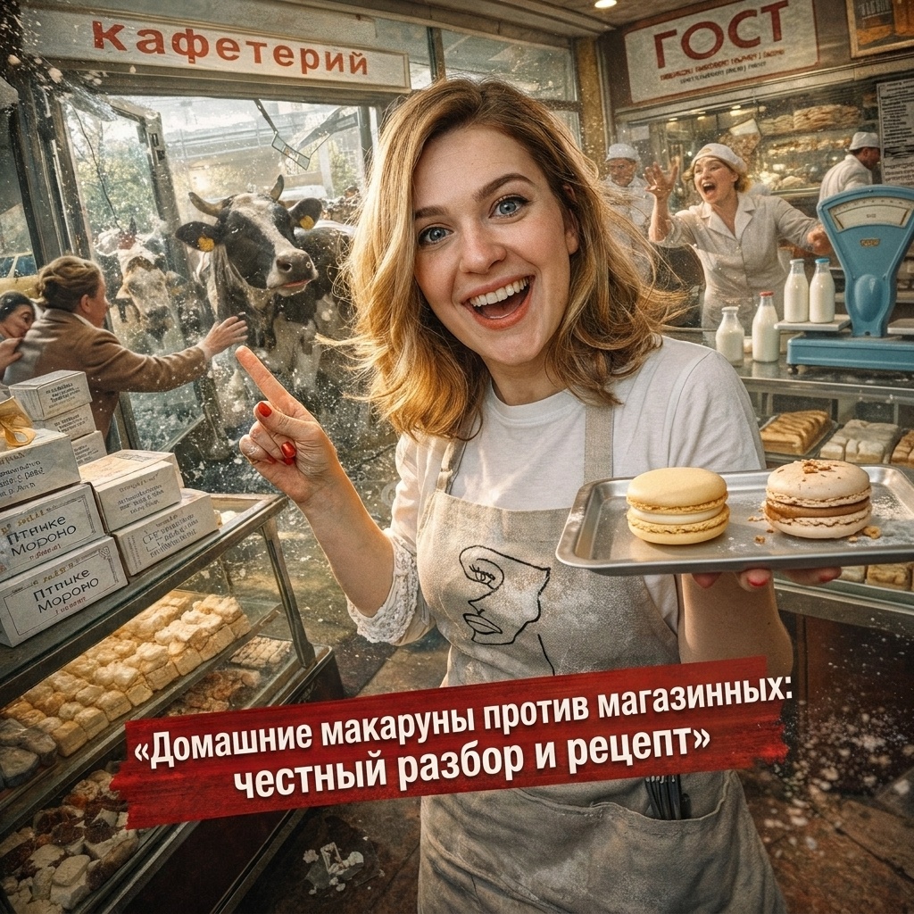    Разница между домашними и покупными макарунами admin