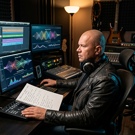 Толя Ладный за работой