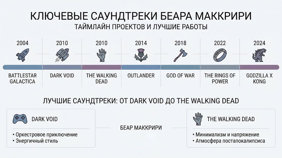 Лучшие саундтреки Беара Маккрири: от Dark Void до The Walking Dead