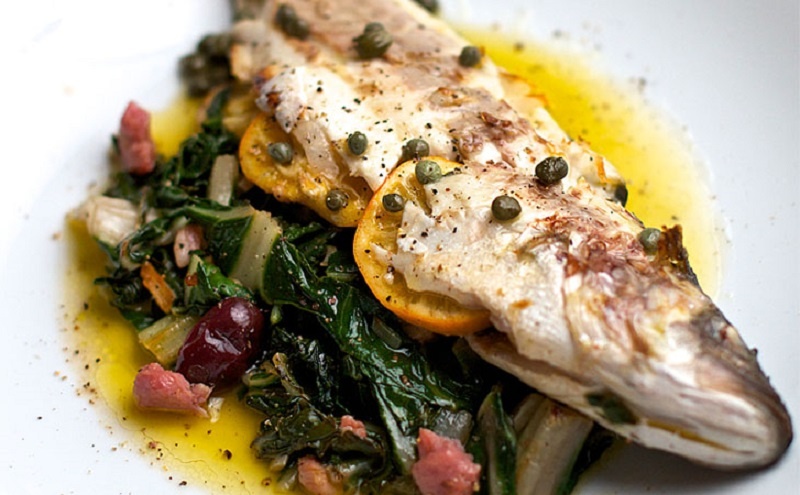 Сибас с хорватским маринадом: секрет идеальной рыбы в духовке