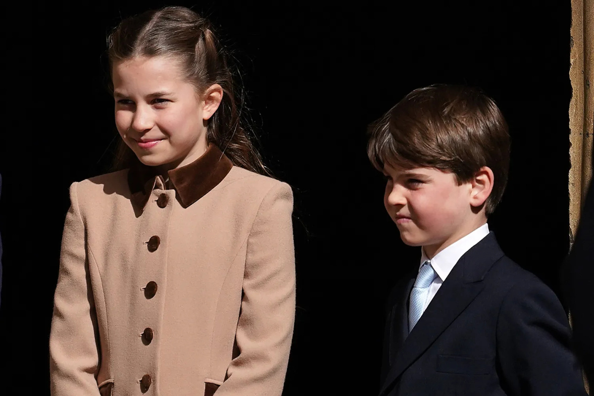    Источник: Alberto Pezzali - WPA Pool/Getty | Принцесса Шарлотта и принц Луи в часы Святого Георгия 5 апреля