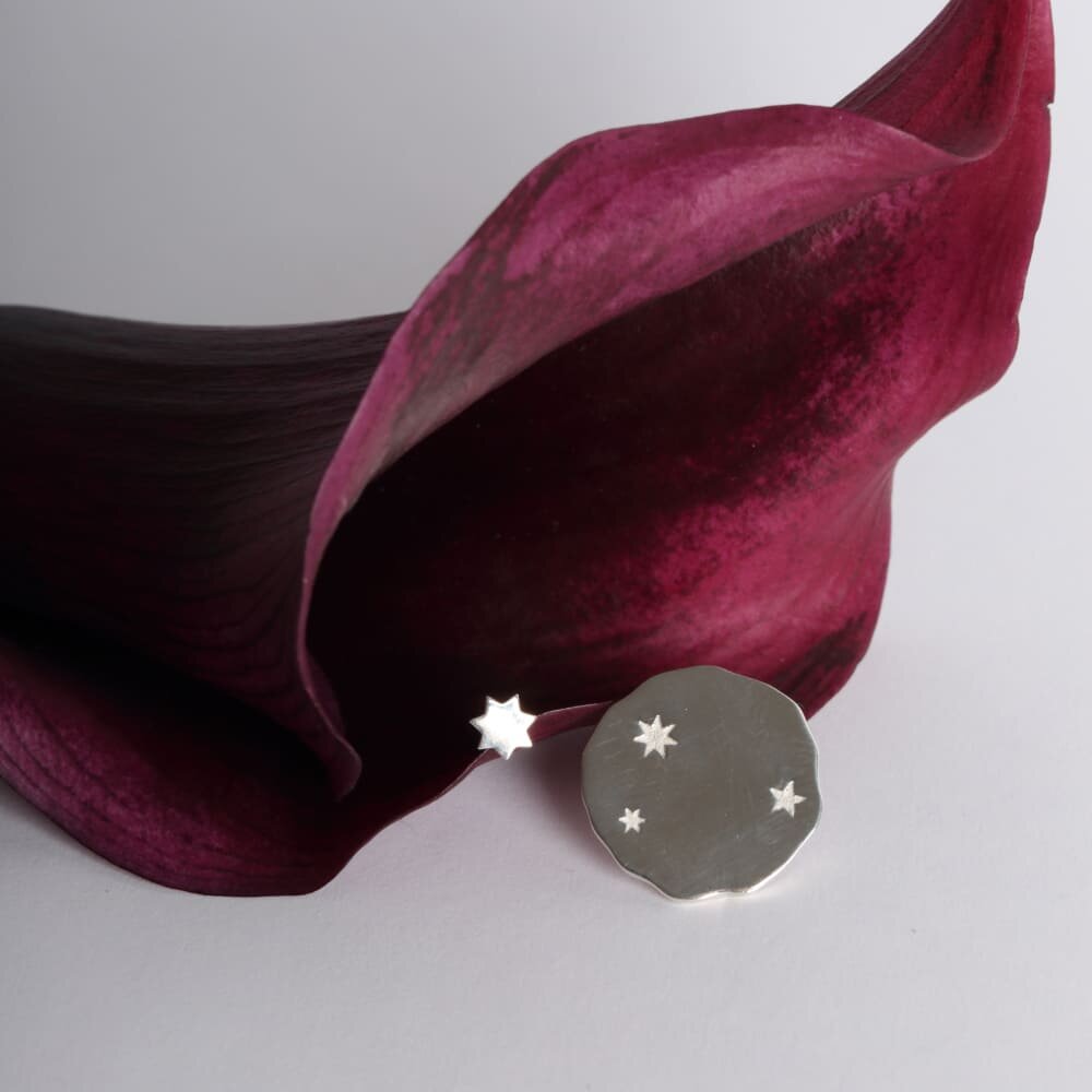 Серьги-пусеты Juno малая и большая 