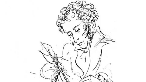 А. С. Пушкин. Рисунок из Интернета. 