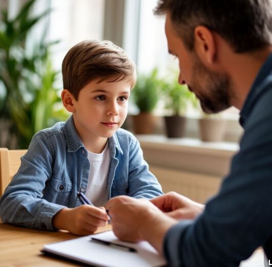 Репетитор для неуспевающих учеников . Картинка сгенерирована  "Шедеврум"