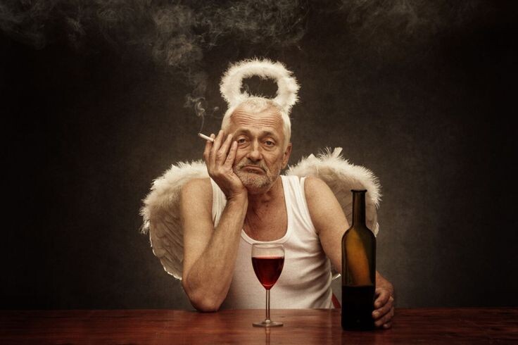 ФОТОРАБОТА ОТ ФОТОГРАФА ПЕТЕРА ЗЕЛЕЙ /  Peter Zelei   ИЗ ЕГО СЕРИИ " СТАРЫЙ АНГЕЛ-ХРАНИТЕЛЬ "