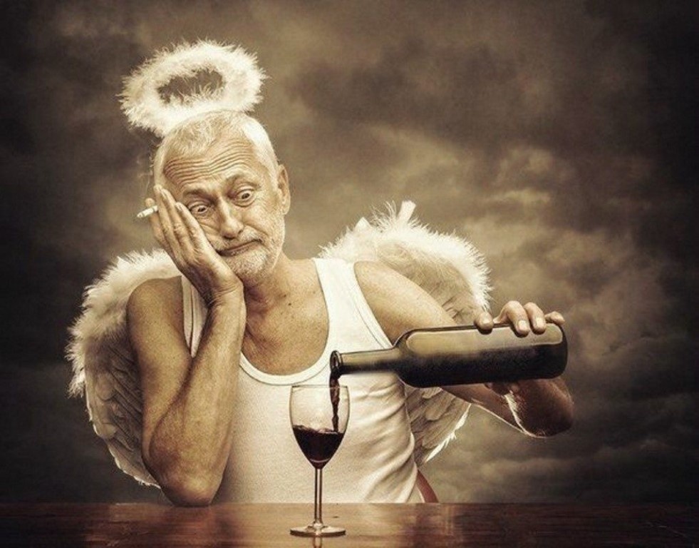 ФОТОРАБОТА ОТ ФОТОГРАФА ПЕТЕРА ЗЕЛЕЙ /  Peter Zelei   ИЗ ЕГО СЕРИИ " " СТАРЫЙ АНГЕЛ-ХРАНИТЕЛЬ "