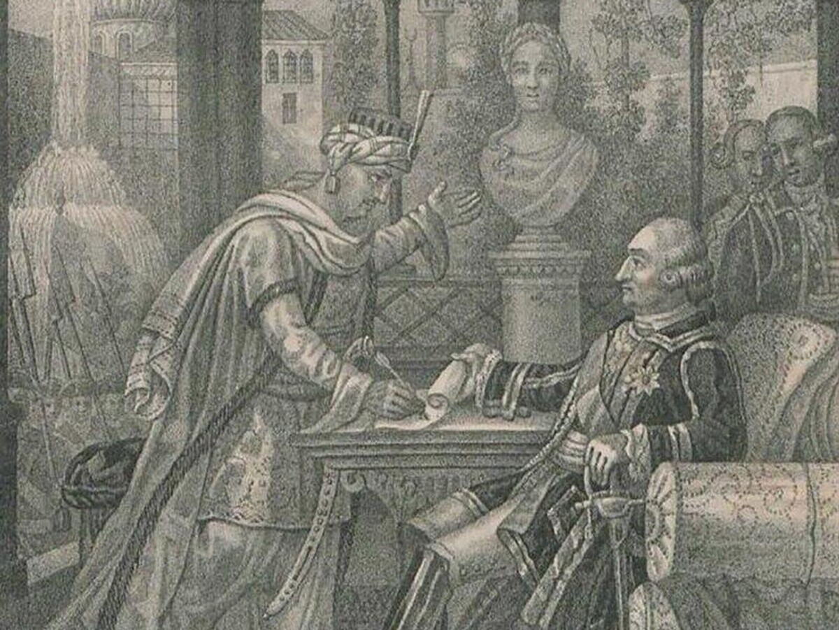 Князь Потемкин принимает Крым в подданство России