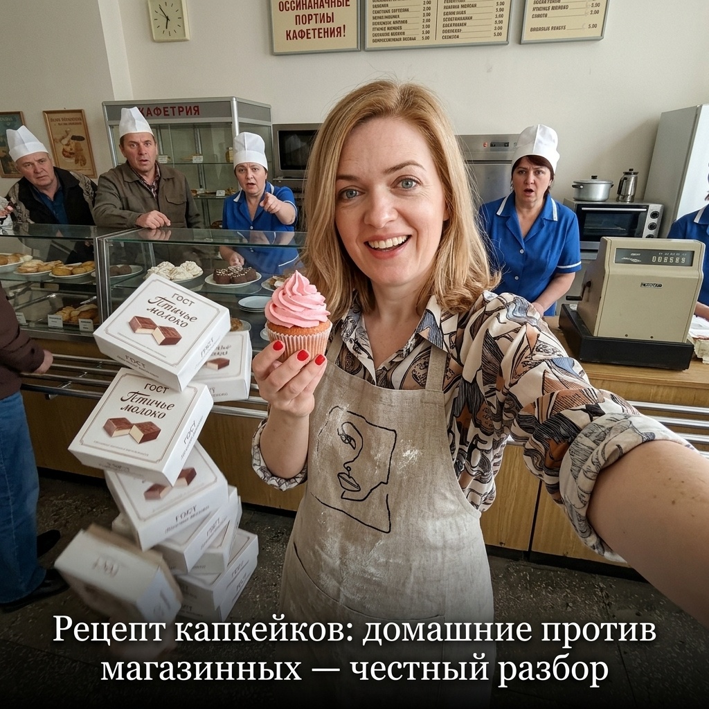    Домашние капкейки против магазинных: наглядное сравнение admin