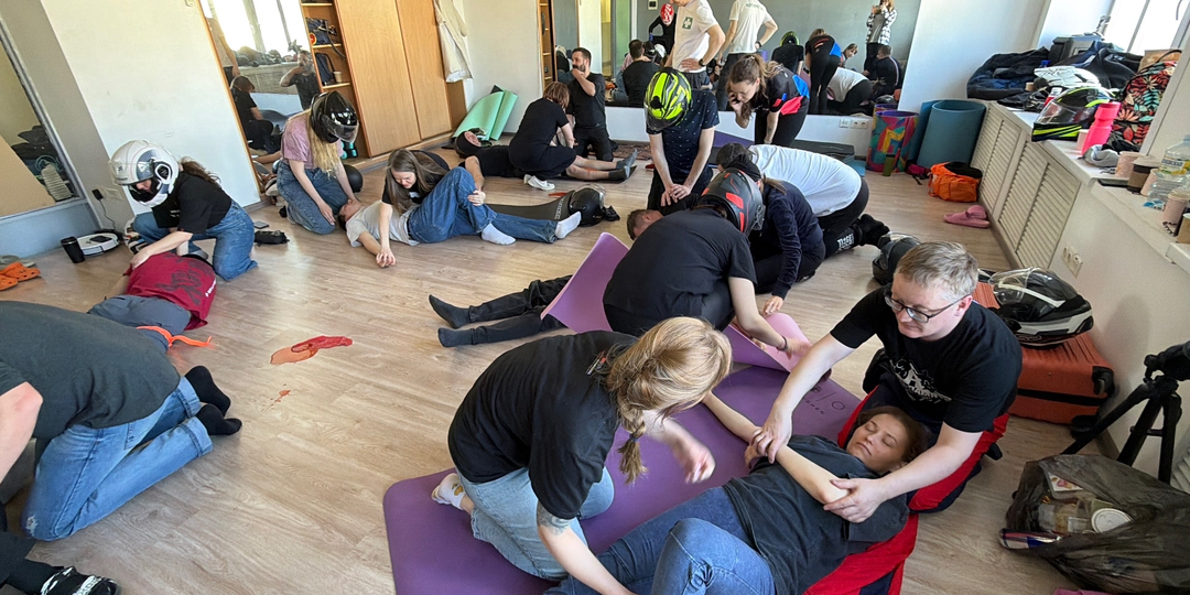 Практикум: Первая помощь при Мото-ДТП. Отчёт.