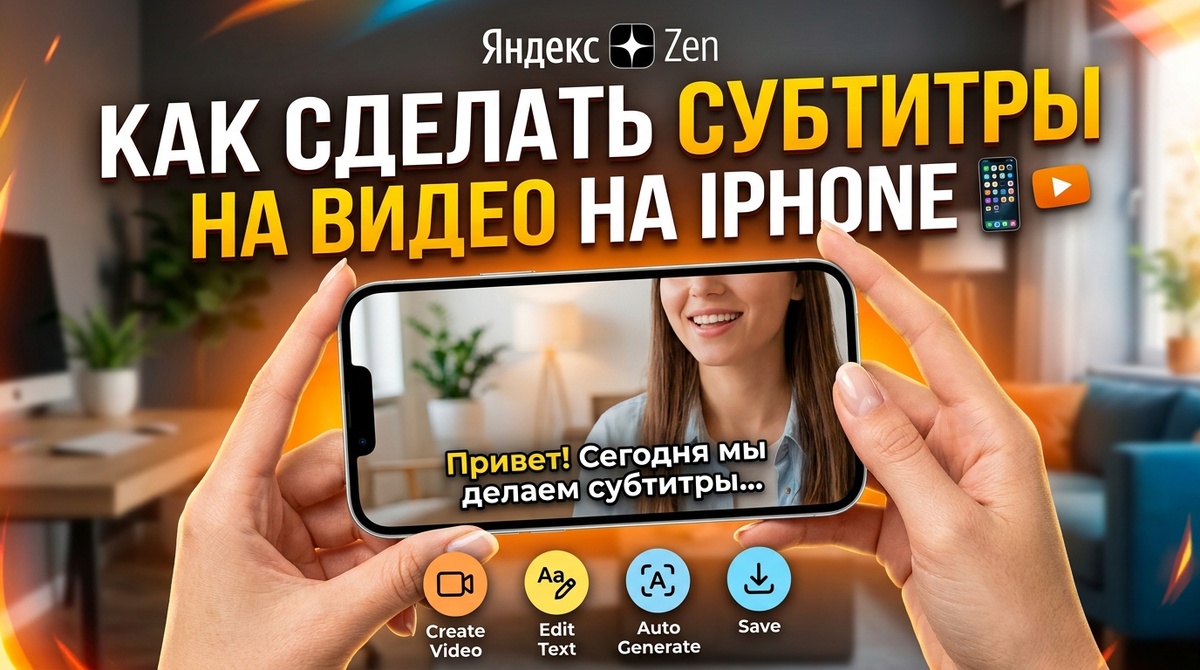 Создание субтитров для видео на айфоне