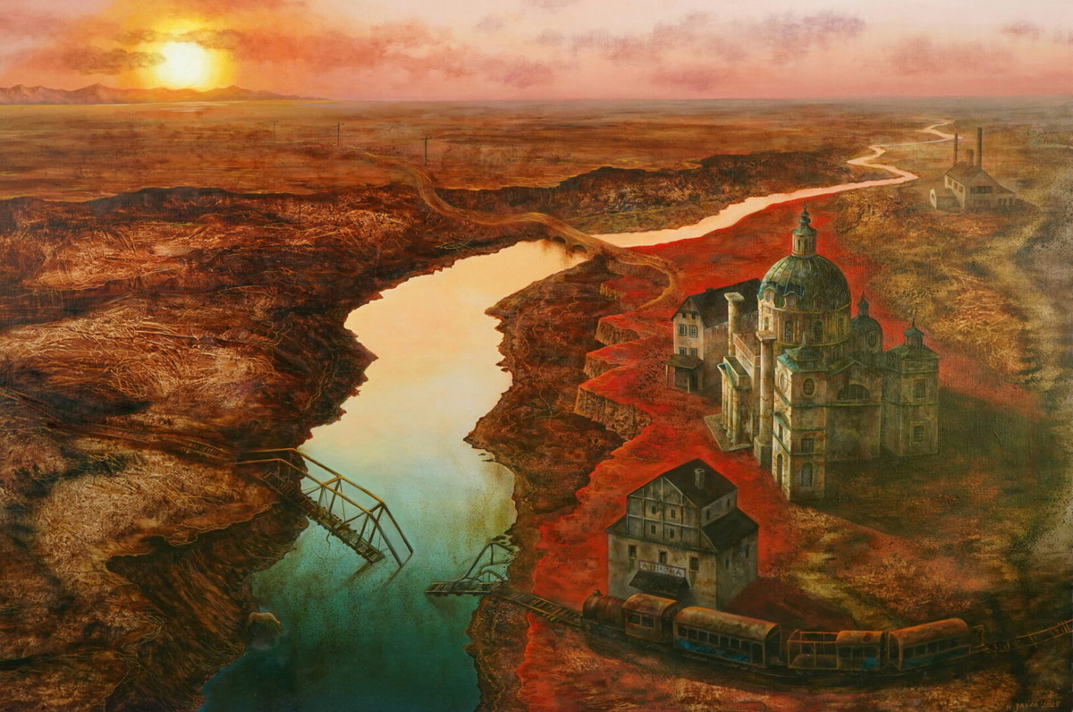 © Мариола Яшко (Mariola Jaśko). Одиссея  I. Холст, масло. 100 х 150 см. 2025.