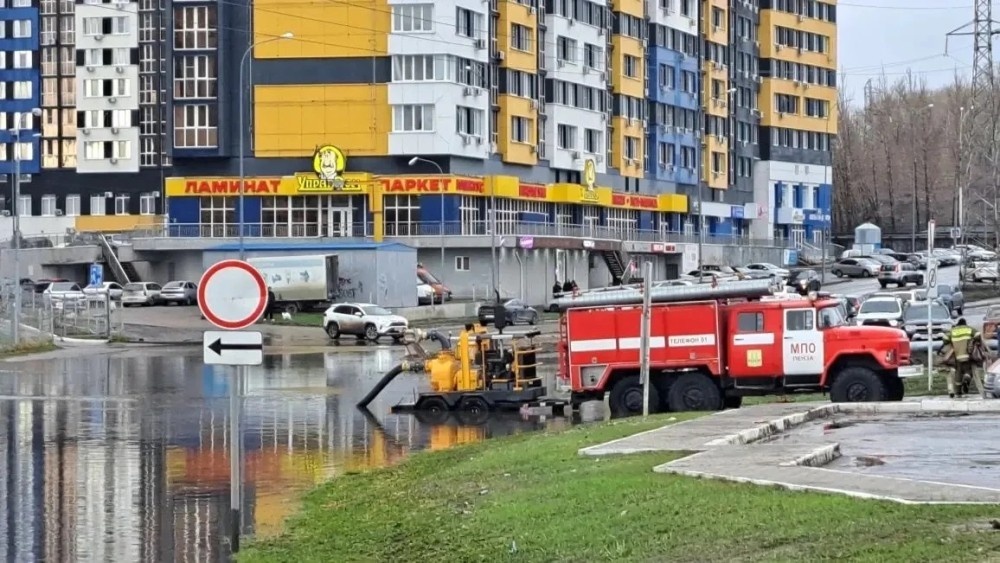    Несколько участков в Пензе подтоплены после сильного дождя