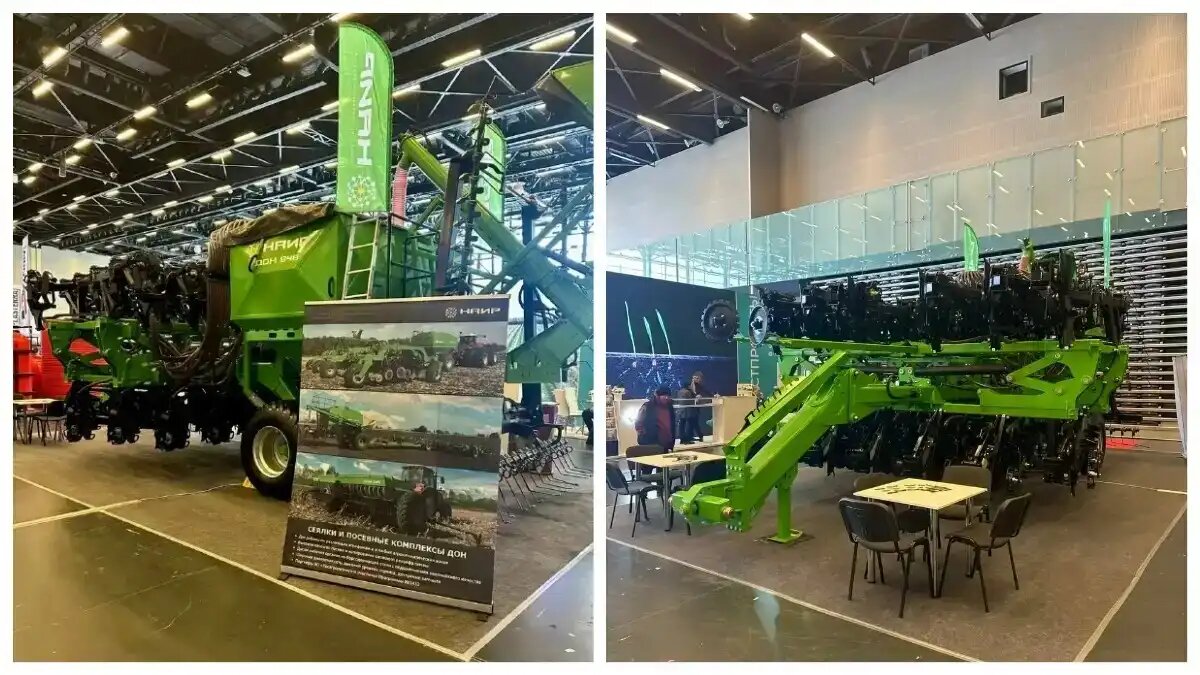 Фото: телеграм-канал (telegram-канал) НАИР
Посевной комплекс ДОН 848 от НАИР на выставке «АгроКавказ 2026»