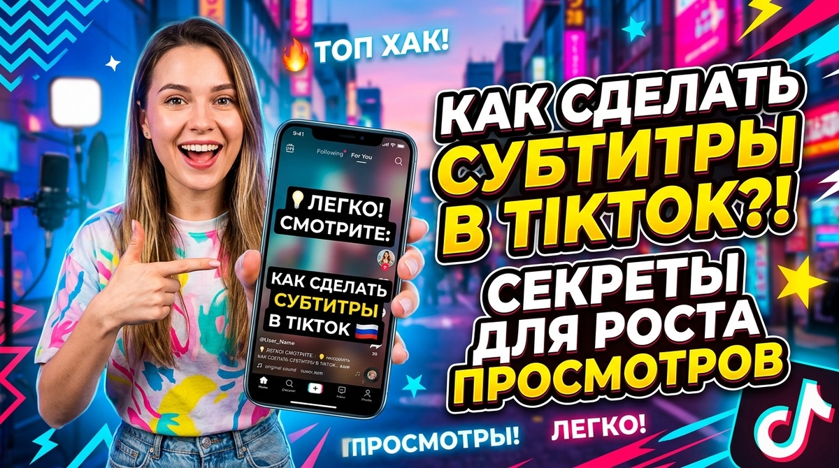 Создание субтитров в ТикТок